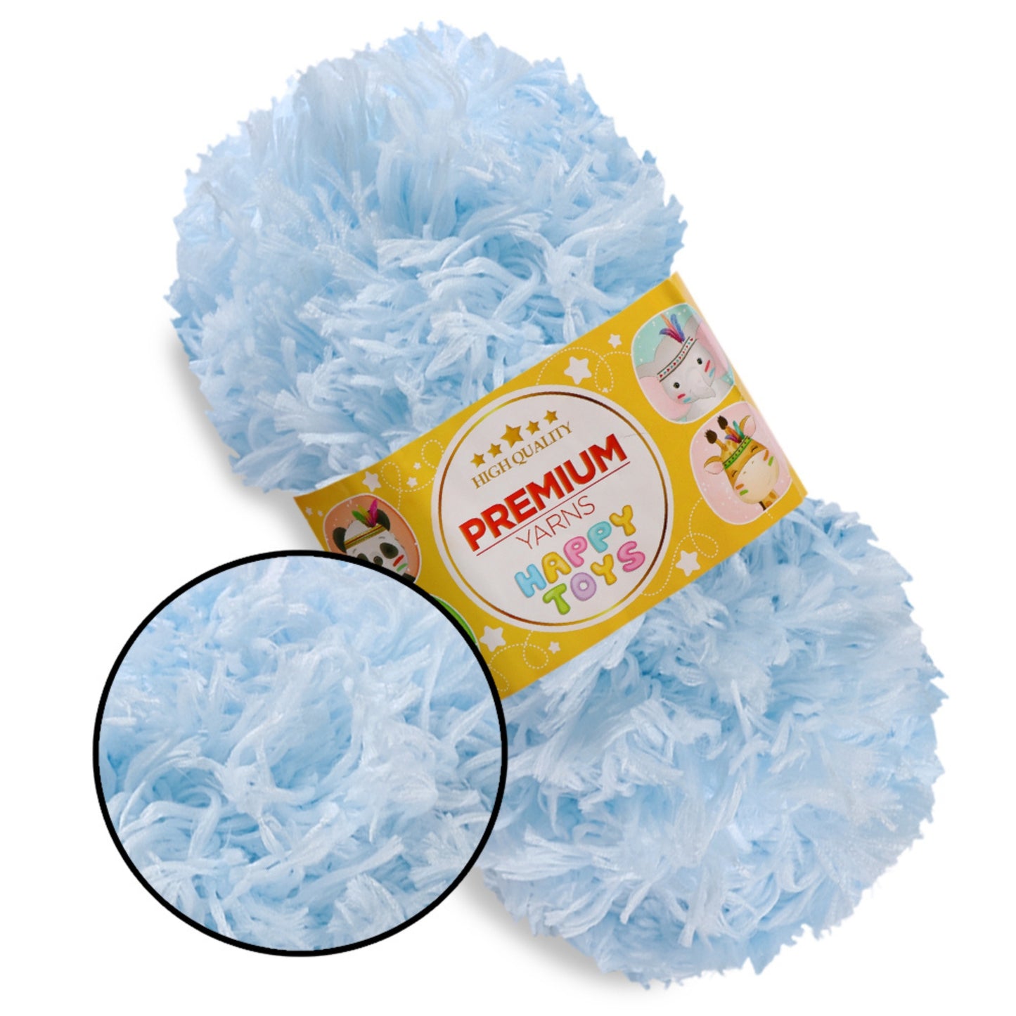 Premium Yarn Happy Toys, 5 colors, 3.5 oz / 44 yds