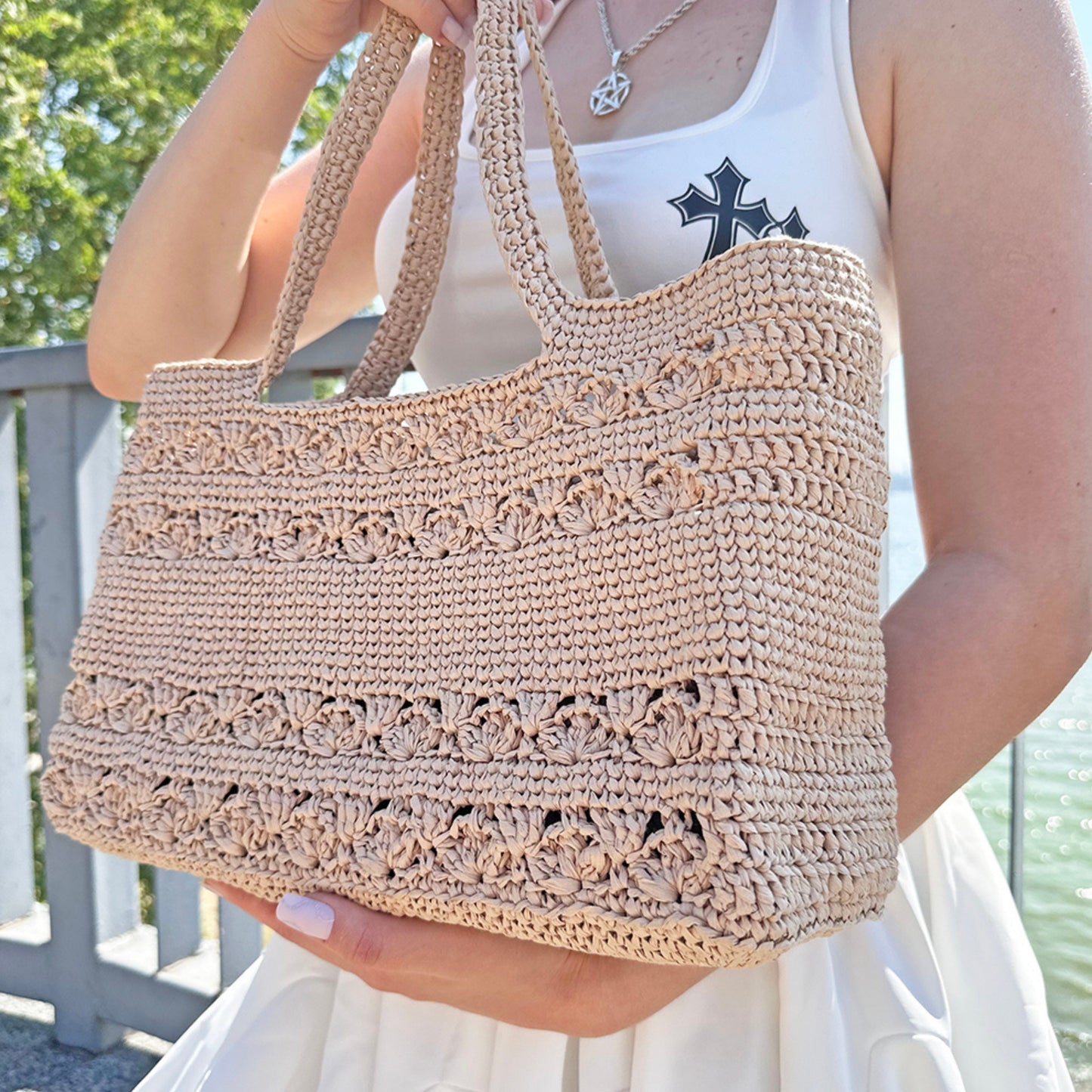 CAPRI BEACH SET Crochet Pattern (skill level intermediate)