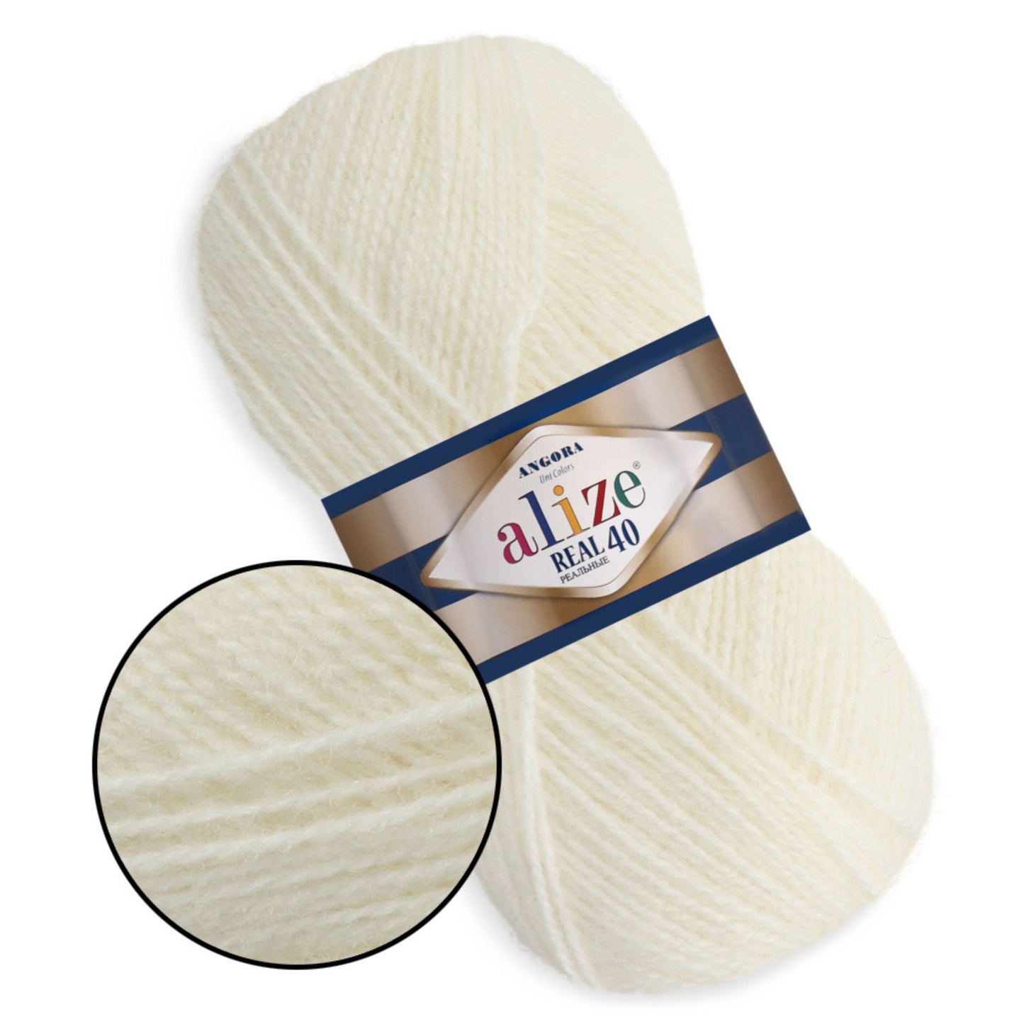 Alize Angora Real 40, 36 colors, 3.5 oz / 525 yds