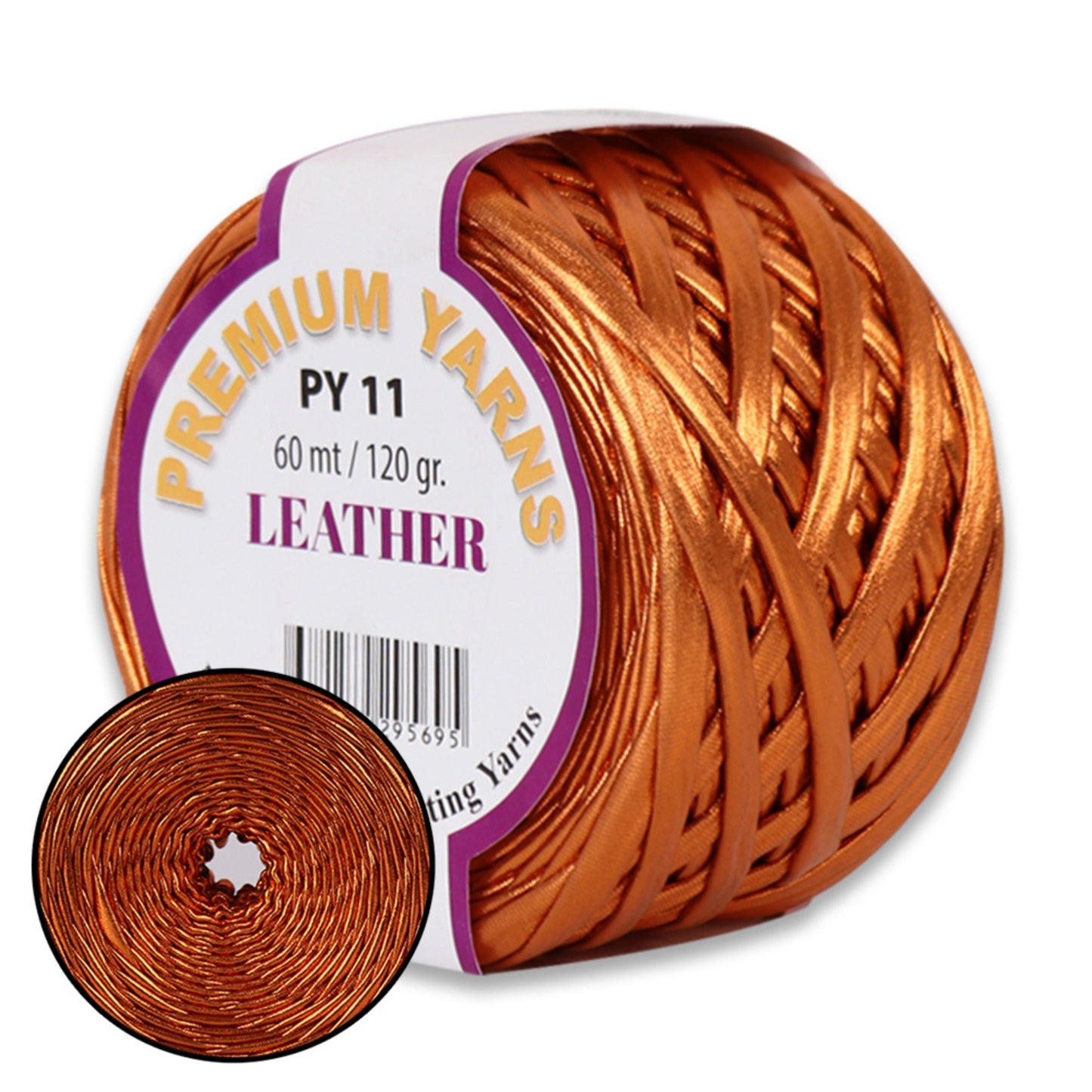 Premium Yarns Leather, 6 colors, 4.23 oz / 65.6 yards