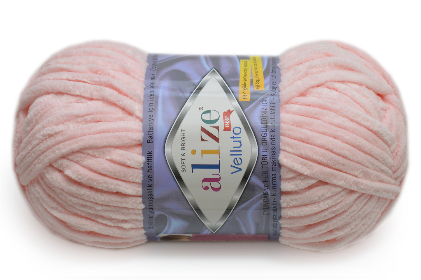 Alize Velluto, 43 Colors, 3.53 oz / 74.3 yards