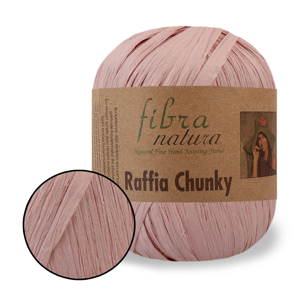 Fibranatura Raffia Chunky - Natural paper yarn for bags, hats & home decor