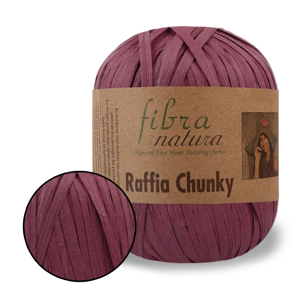 Fibranatura Raffia Chunky - Natural paper yarn for bags, hats & home decor