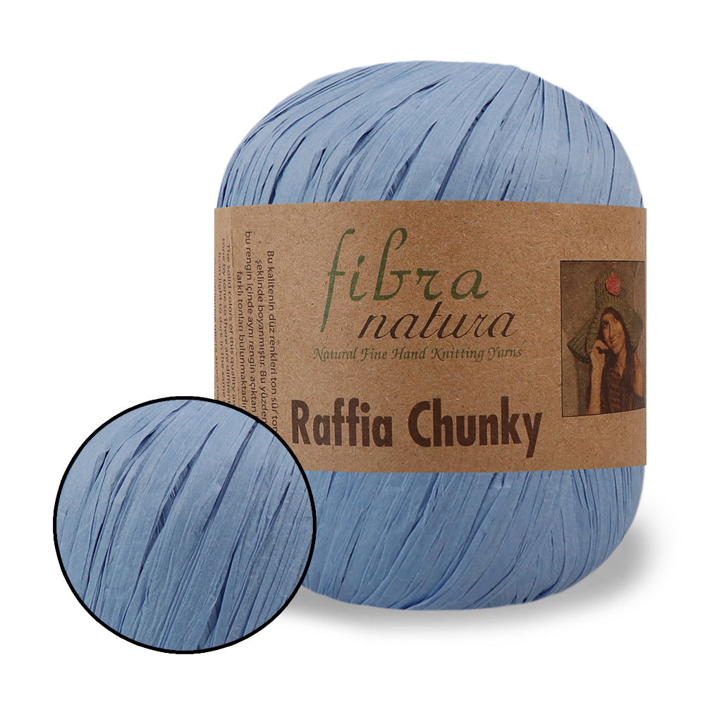 Fibranatura Raffia Chunky - Natural paper yarn for bags, hats & home decor