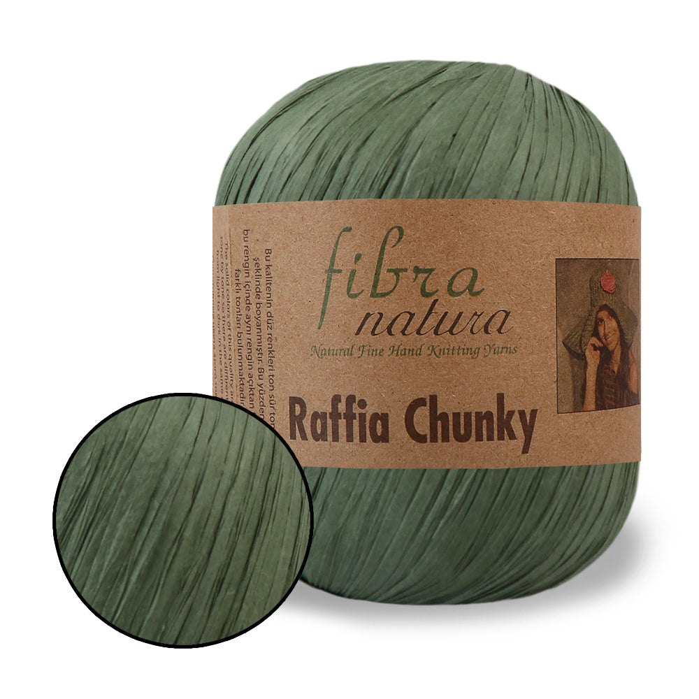 Fibranatura Raffia Chunky - Natural paper yarn for bags, hats & home decor