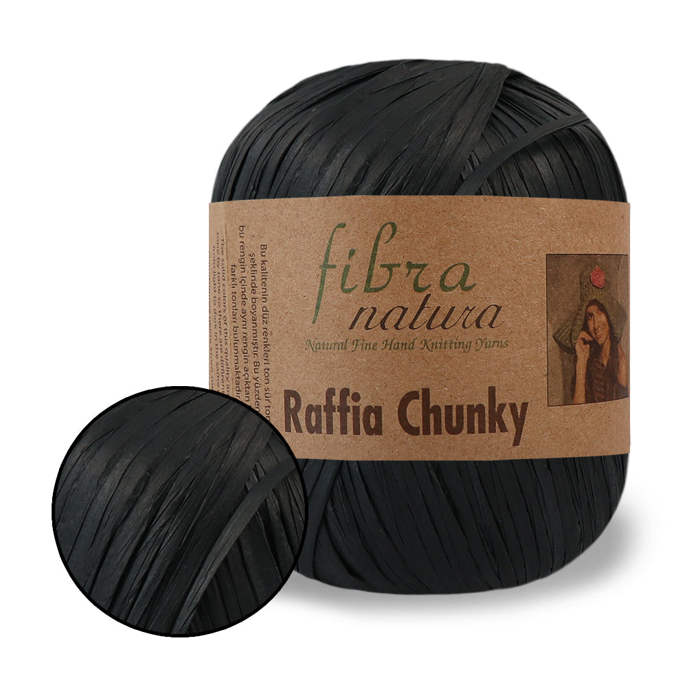 Fibranatura Raffia Chunky - Natural paper yarn for bags, hats & home decor