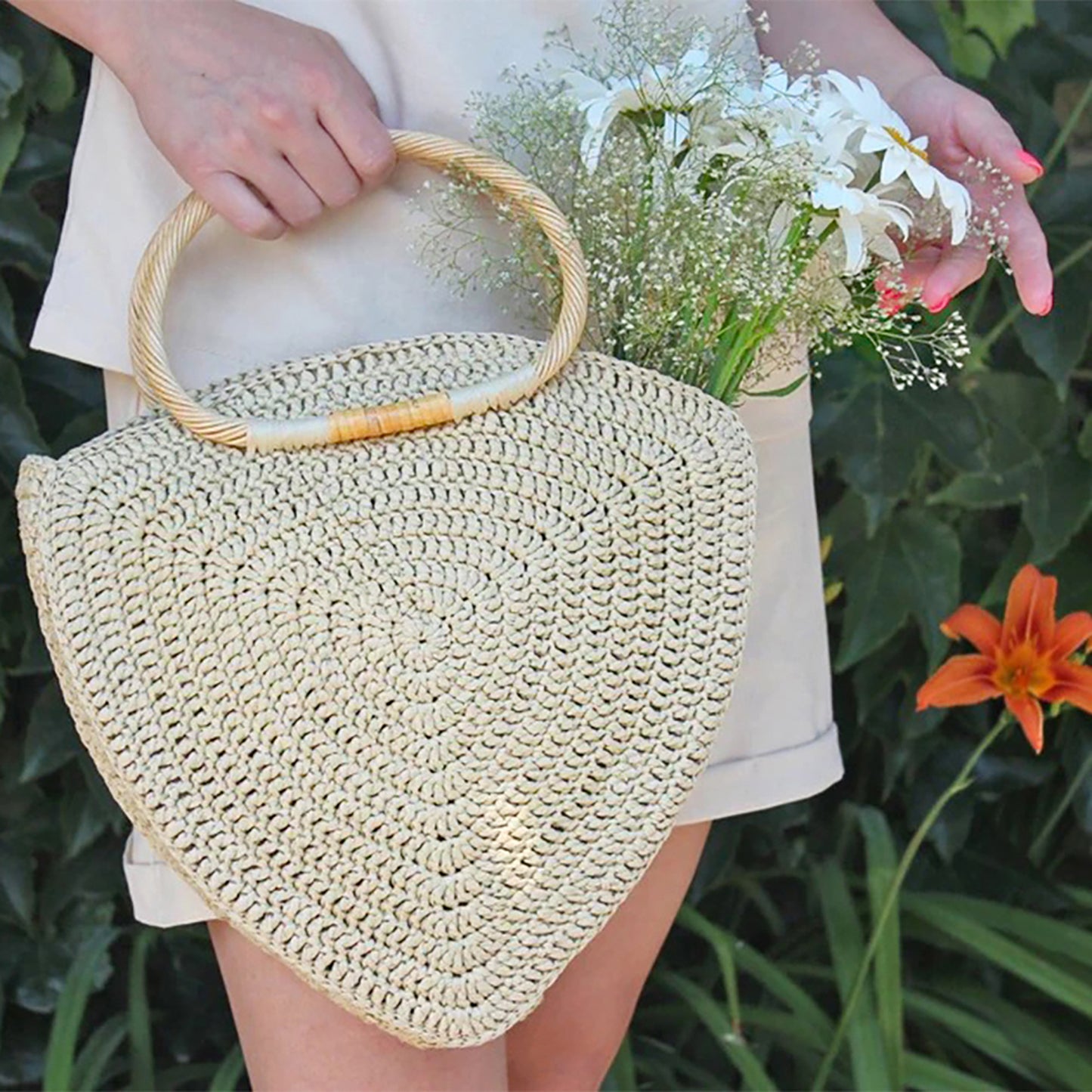 Fibranatura Raffia Chunky - Natural paper yarn for bags, hats & home decor