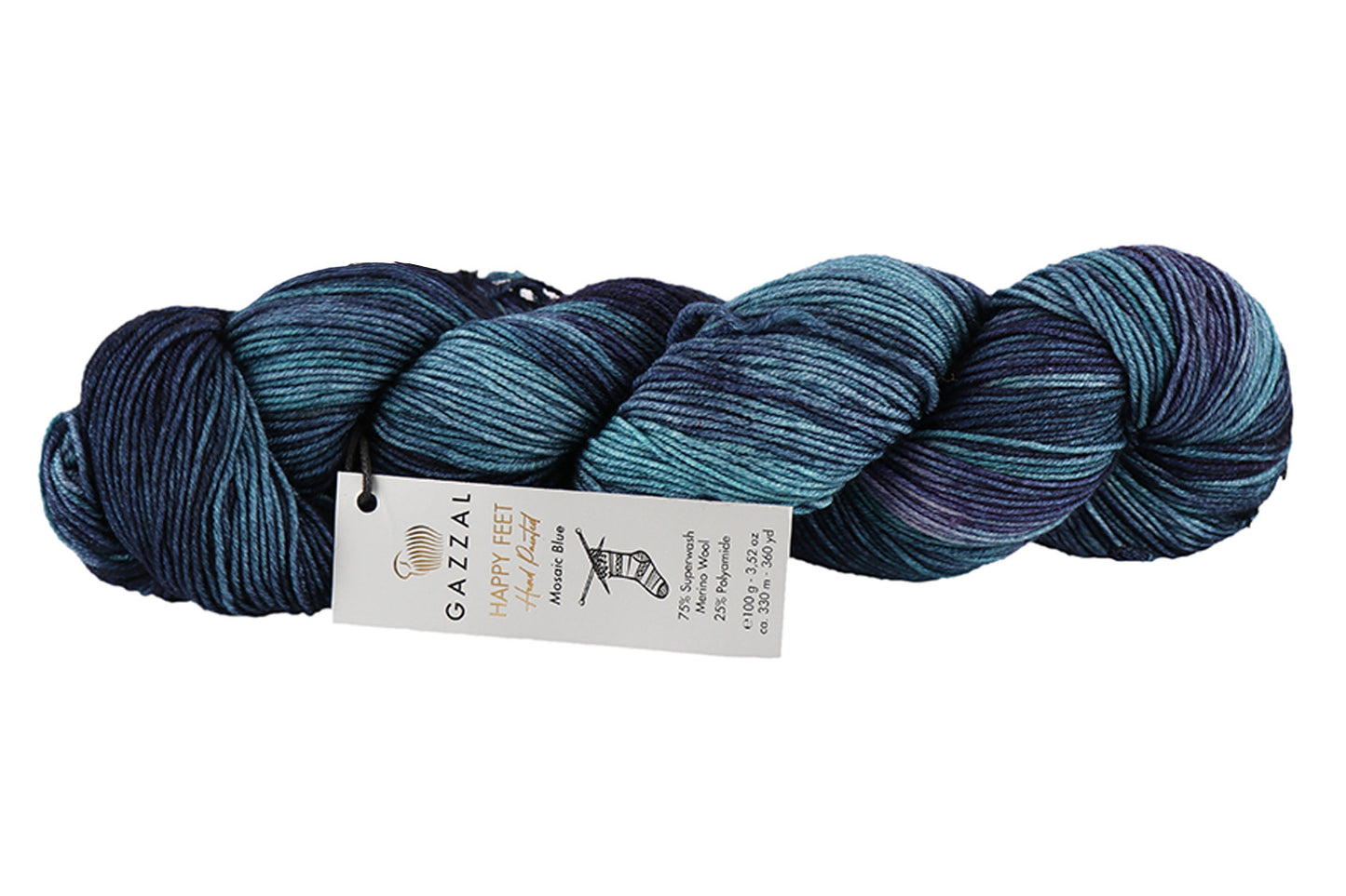 Sock Yarn Gazzal Happy Feet, 16 Colors, 3.52 oz / 437 yards