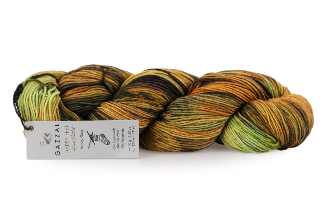 Sock Yarn Gazzal Happy Feet, 16 Colors, 3.52 oz / 437 yards
