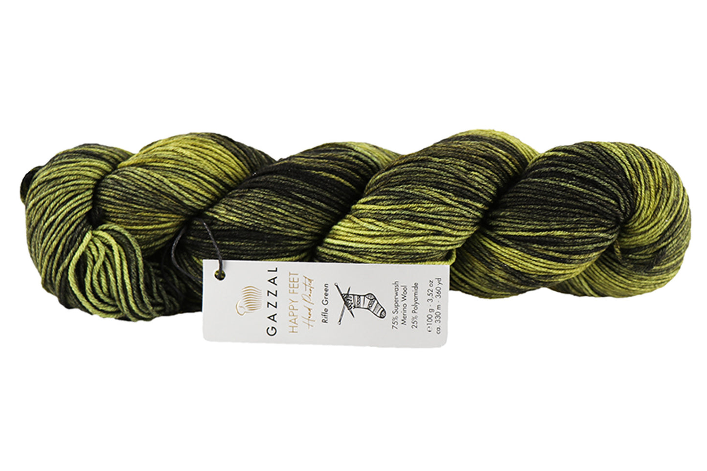 Sock Yarn Gazzal Happy Feet, 16 Colors, 3.52 oz / 437 yards