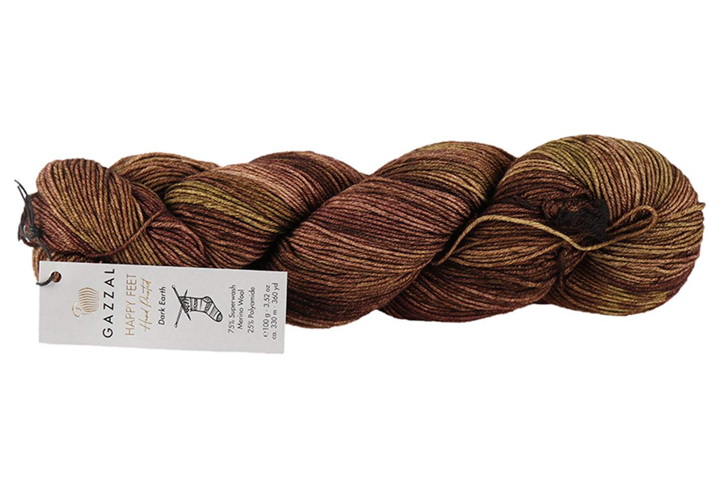Sock Yarn Gazzal Happy Feet, 16 Colors, 3.52 oz / 437 yards