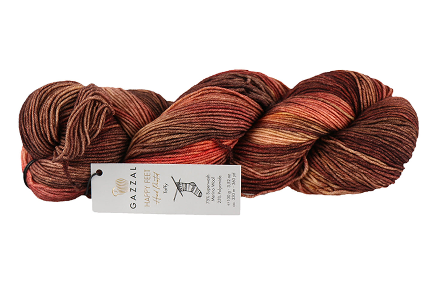 Sock Yarn Gazzal Happy Feet, 16 Colors, 3.52 oz / 437 yards