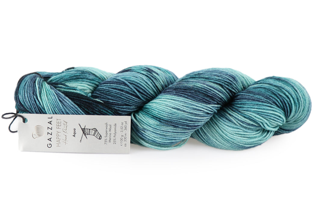 Sock Yarn Gazzal Happy Feet, 16 Colors, 3.52 oz / 437 yards