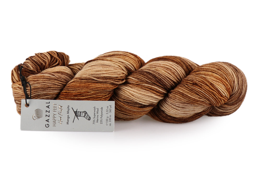 Sock Yarn Gazzal Happy Feet, 16 Colors, 3.52 oz / 437 yards