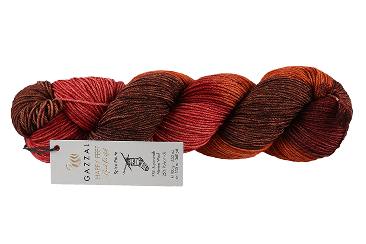 Sock Yarn Gazzal Happy Feet, 16 Colors, 3.52 oz / 437 yards