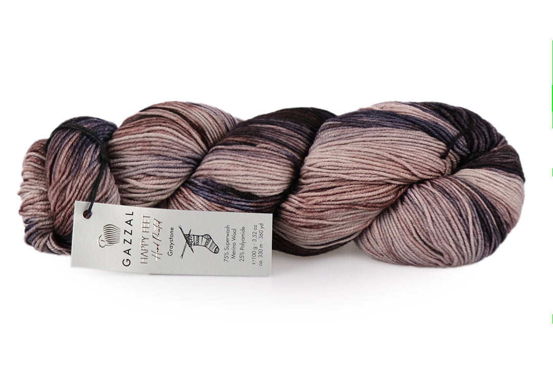 Sock Yarn Gazzal Happy Feet, 16 Colors, 3.52 oz / 437 yards