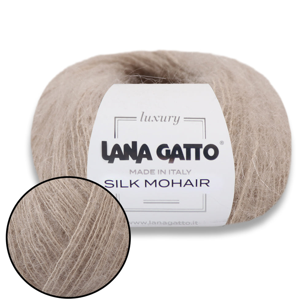 Lana Gatto Silk Mohair, 17 colors, 0.88 oz / 232 yds