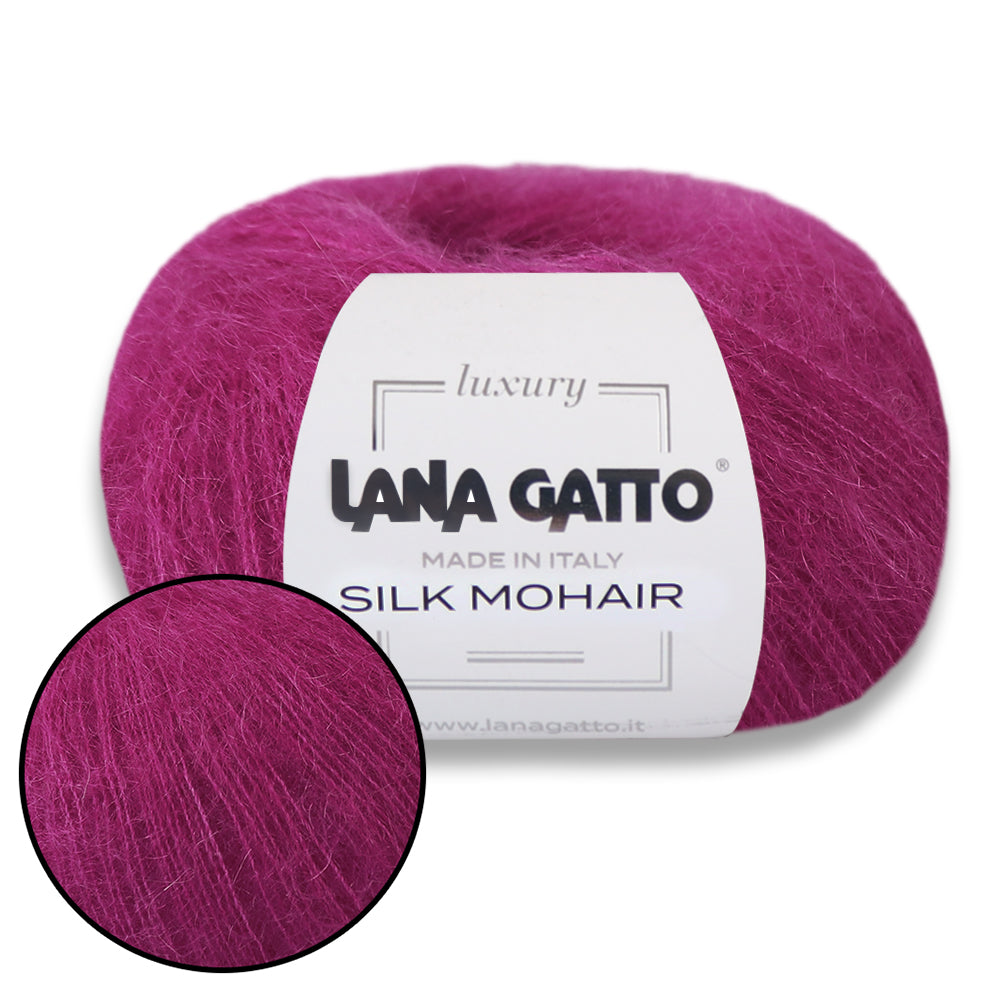 Lana Gatto Silk Mohair, 17 colors, 0.88 oz / 232 yds