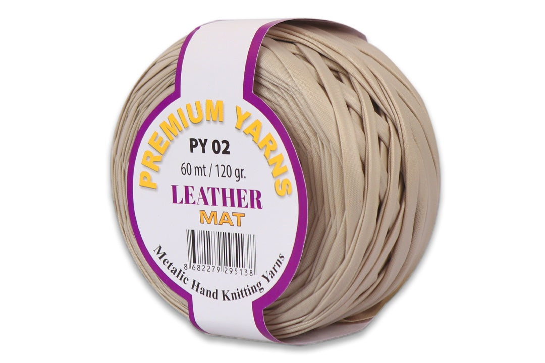 Premium Yarns Leather Mat, 7 colors, 4.2 oz / 66 yards