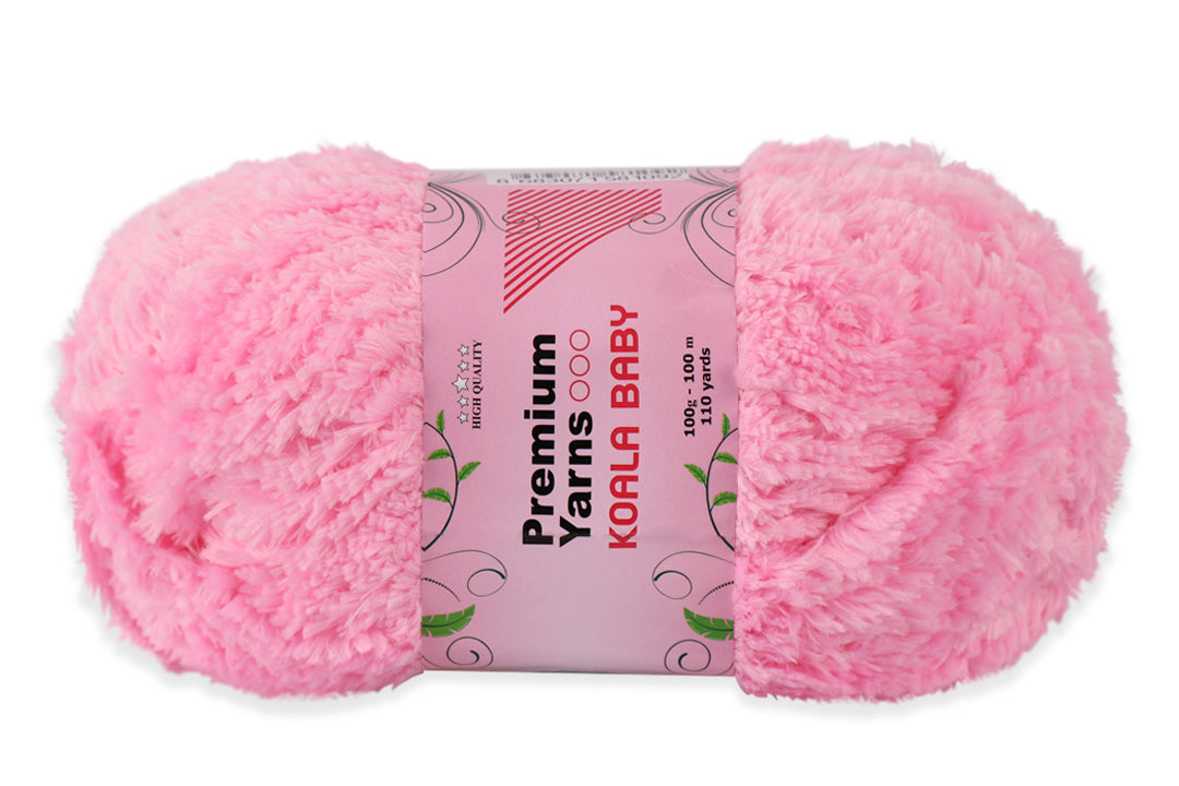 Faux Fur Yarn, 13 Colors, 0.35 oz / 109 yards