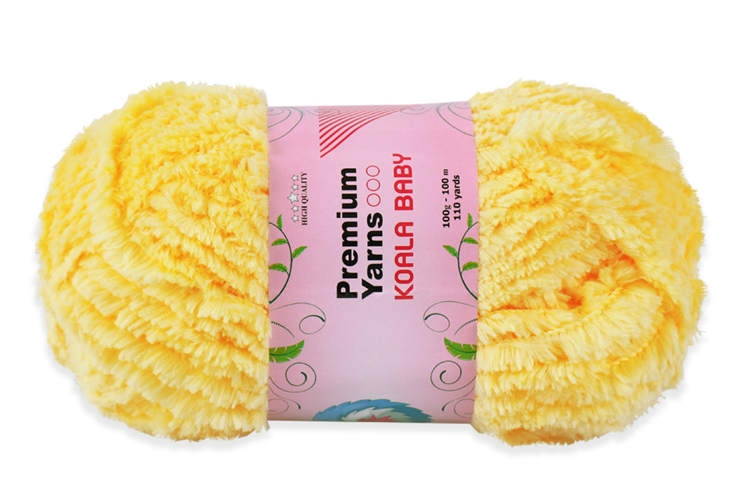 Faux Fur Yarn, 13 Colors, 0.35 oz / 109 yards