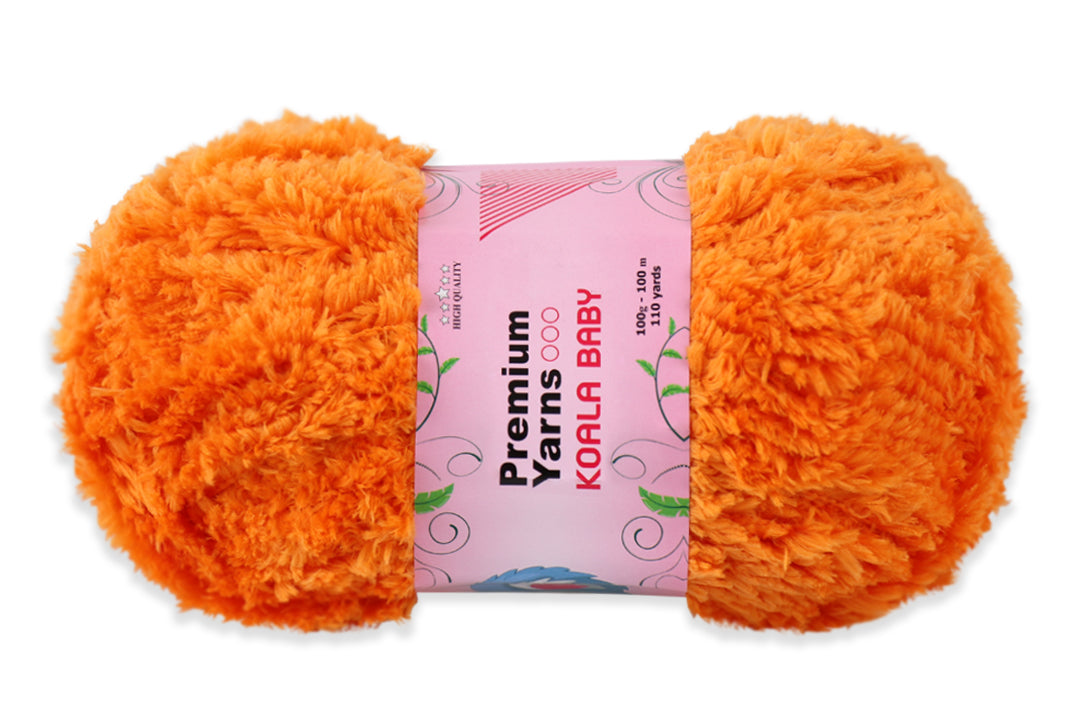 Faux Fur Yarn, 13 Colors, 0.35 oz / 109 yards