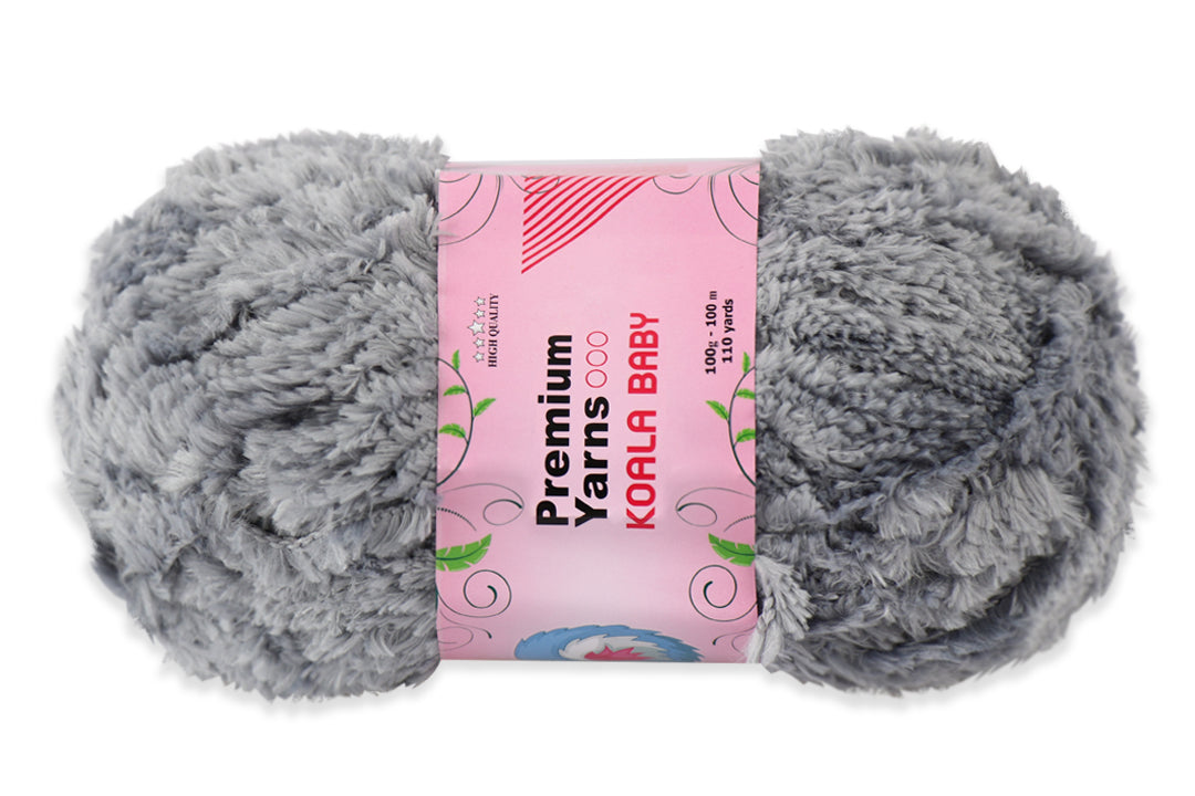 Faux Fur Yarn, 13 Colors, 0.35 oz / 109 yards