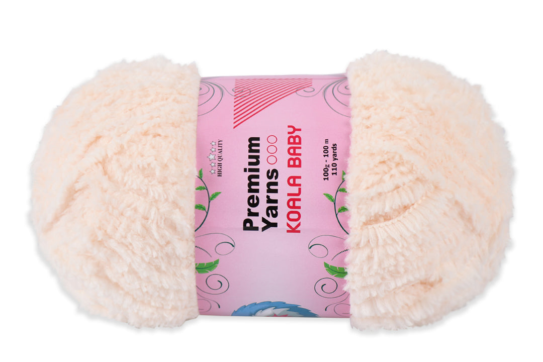 Faux Fur Yarn, 13 Colors, 0.35 oz / 109 yards