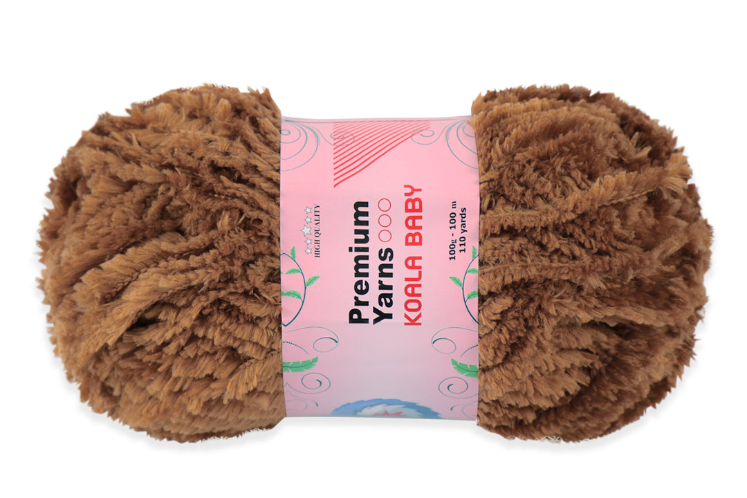 Faux Fur Yarn, 13 Colors, 0.35 oz / 109 yards
