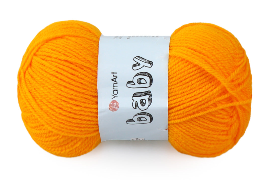 YarnArt Baby, Soft Acrylic Yarn, 40 Colors, 1.75 oz / 165 yds