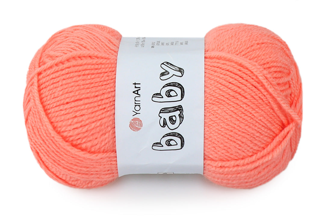 YarnArt Baby, Soft Acrylic Yarn, 40 Colors, 1.75 oz / 165 yds