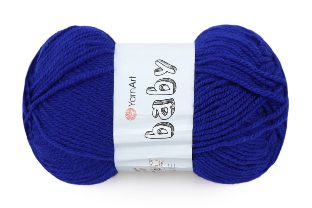 YarnArt Baby, Soft Acrylic Yarn, 40 Colors, 1.75 oz / 165 yds