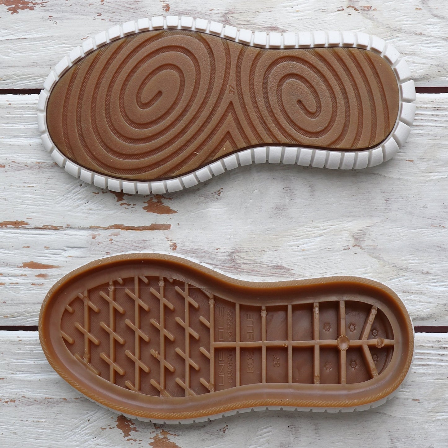 Rubber Soles, Sizes 36 - 40, 5 Colors