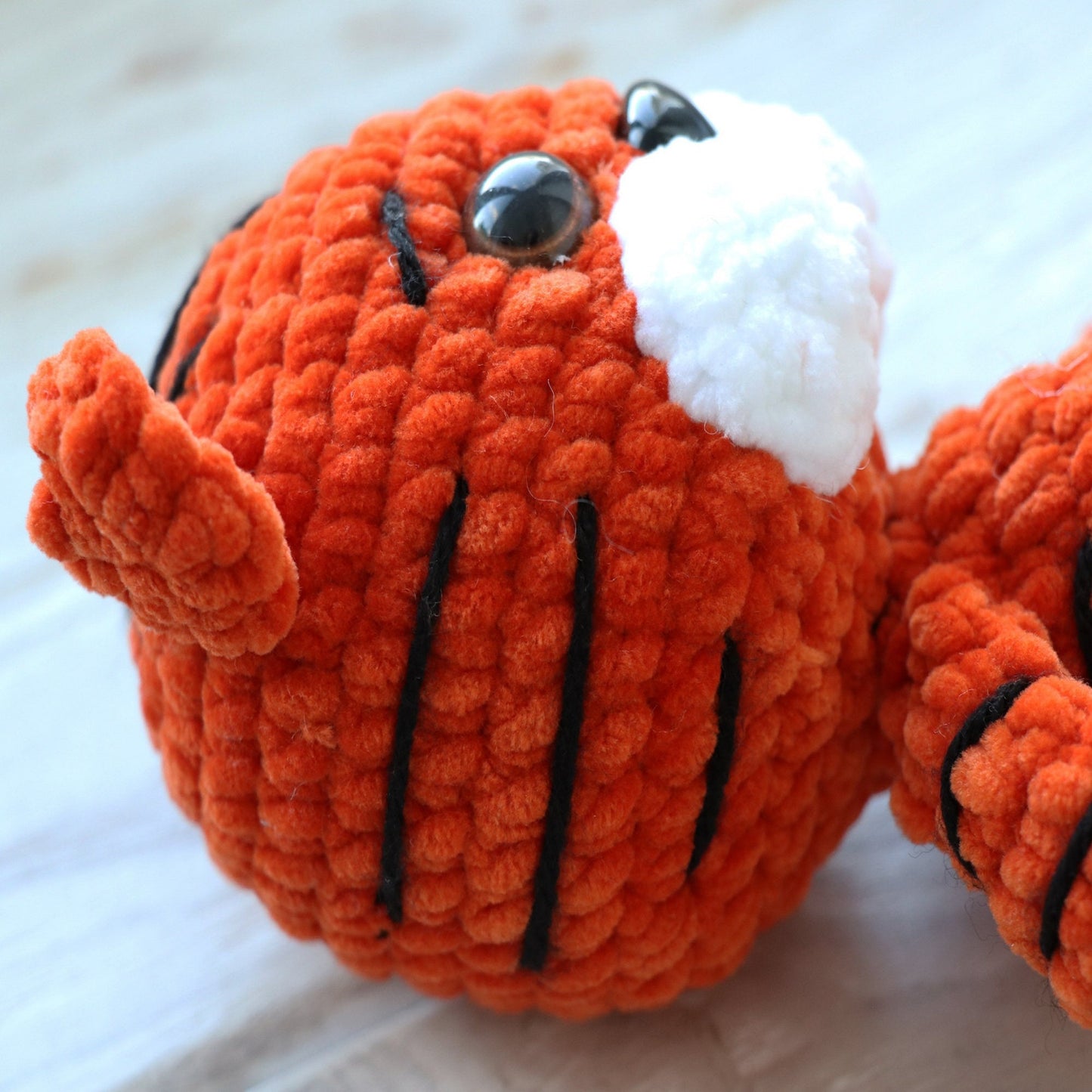 Crochet Tiger pattern, US standard terms, Skill level beginner