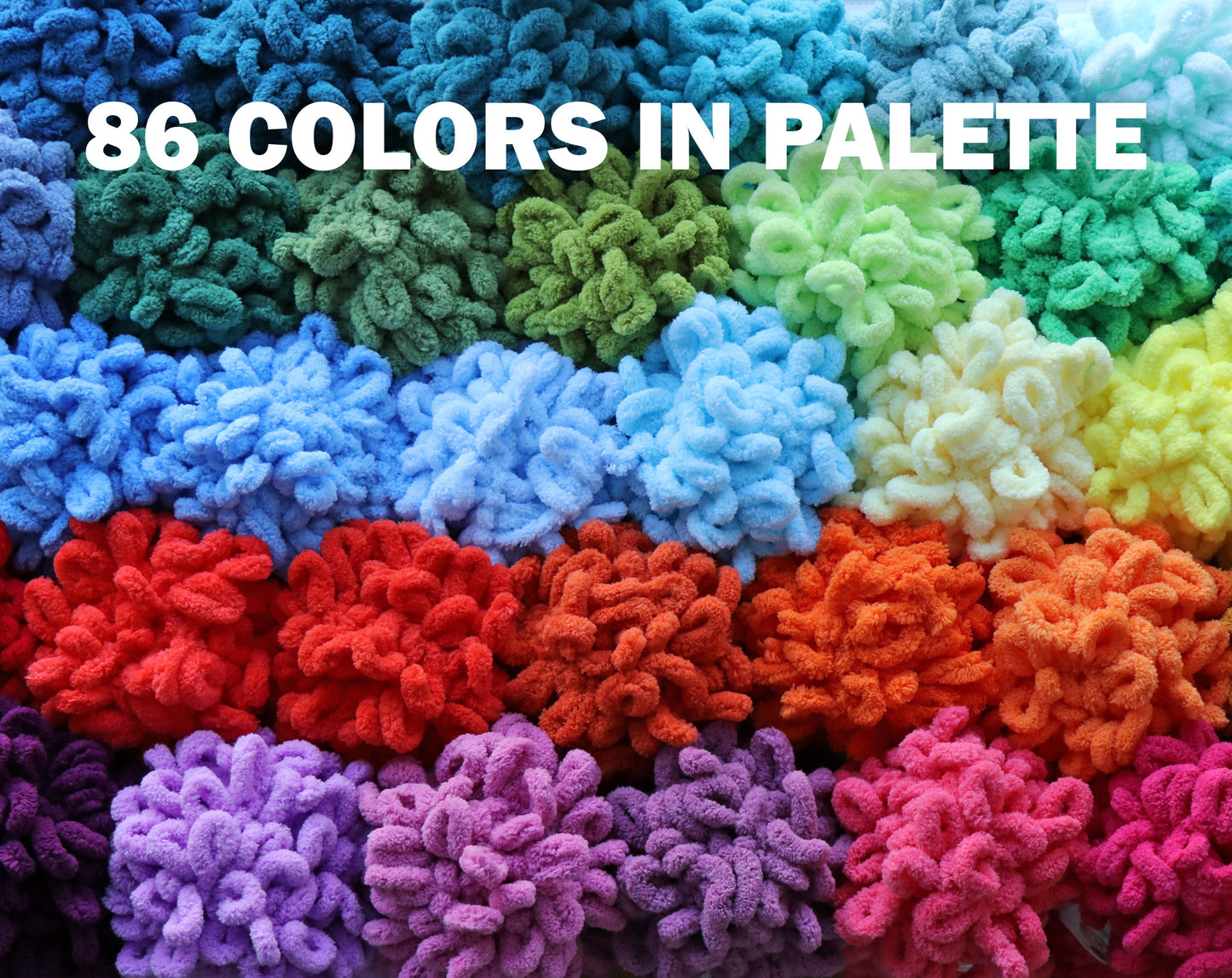 ALIZE PUFFY - 82 COLORS, Chenille Yarn, Loop Yarn, Amigurumi Yarn, Finger Knitting, Baby Chenille Wool Yarn, Baby Blanket Yarn, Fluffy Yarn