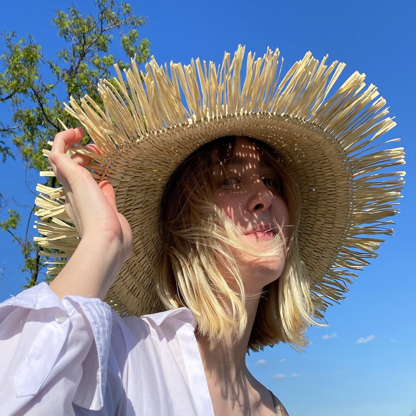Crochet pattern Sun Hat, US standard terms, Skill level beginner