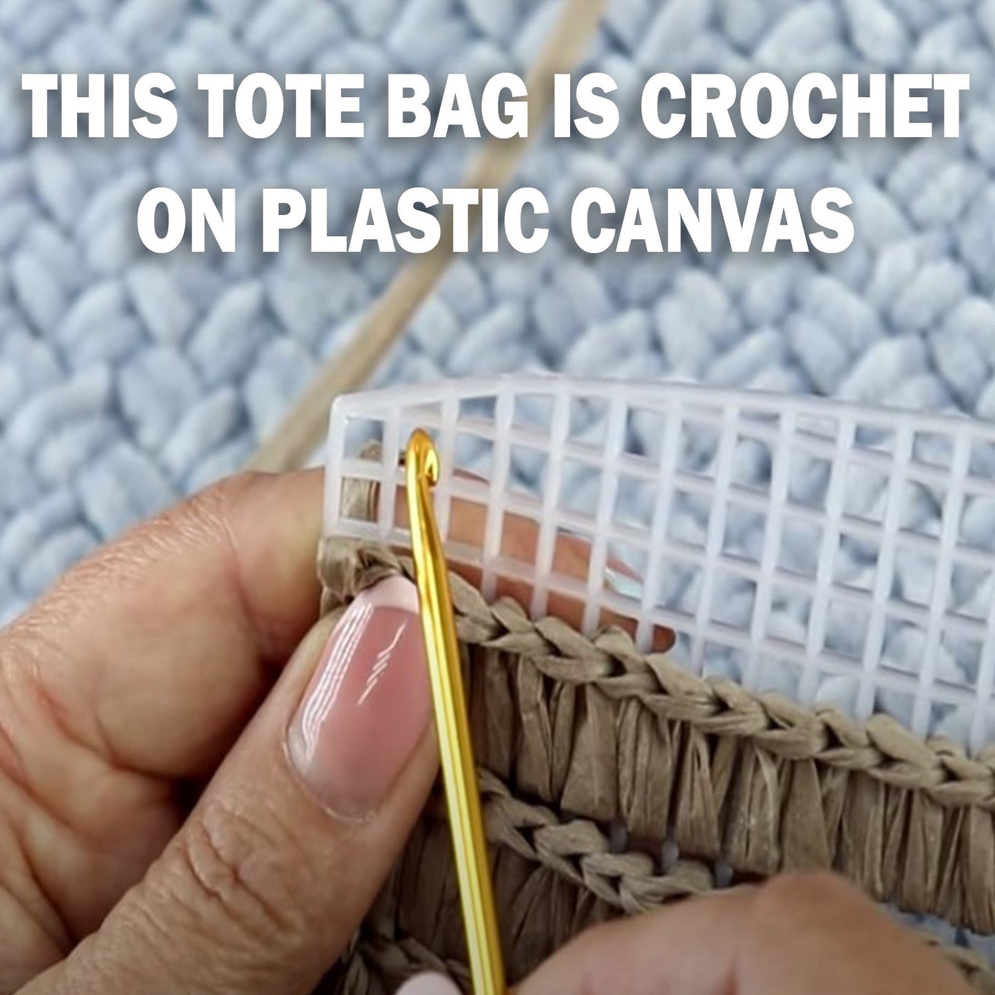 Tote Bag Plastic Canvas, 2 colors