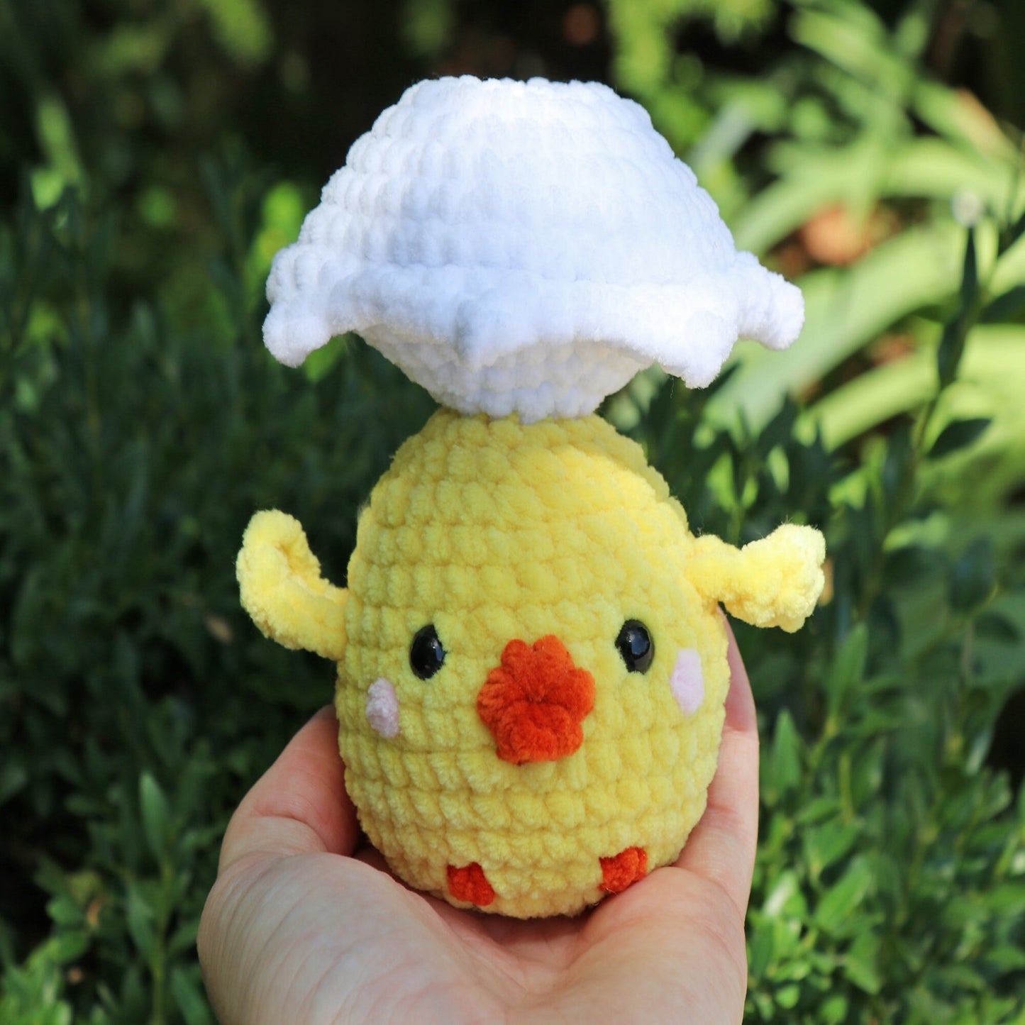Crochet pattern No Sew Chicken, US standard terms, Skill level beginner