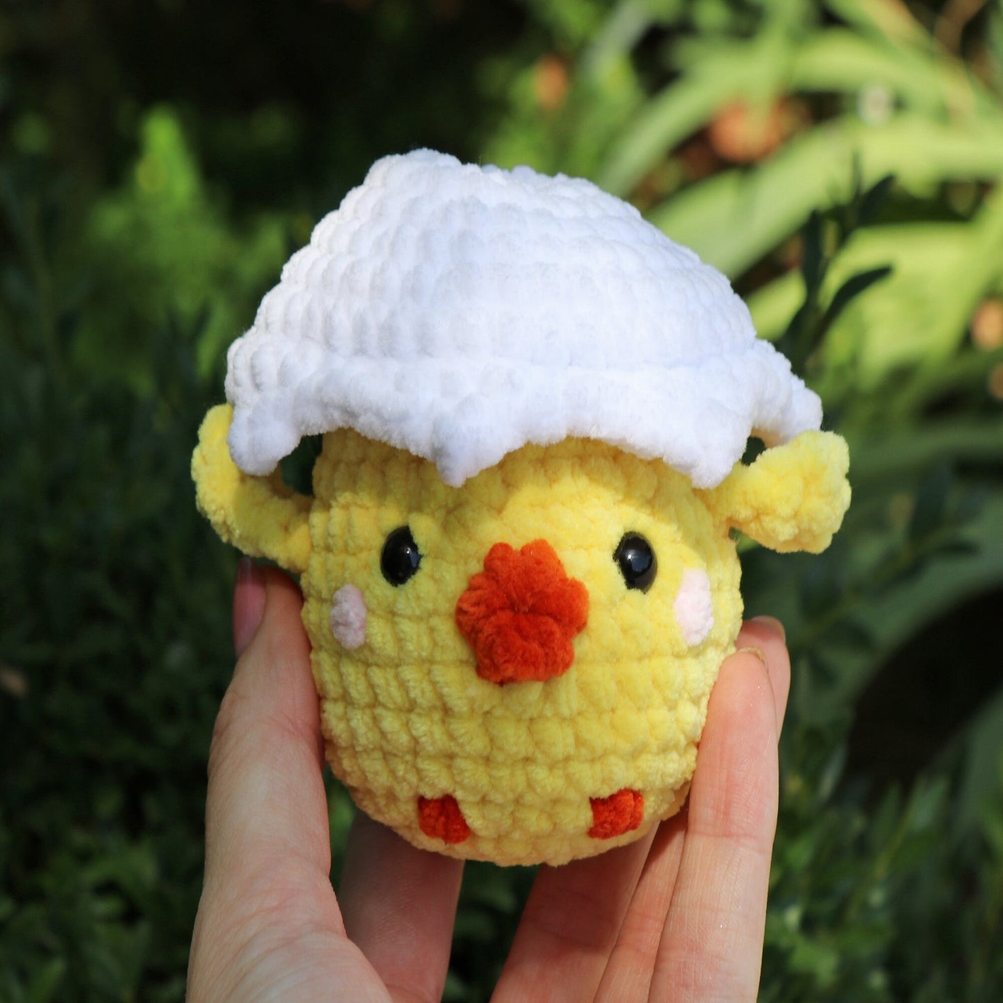 Crochet pattern No Sew Chicken, US standard terms, Skill level beginner