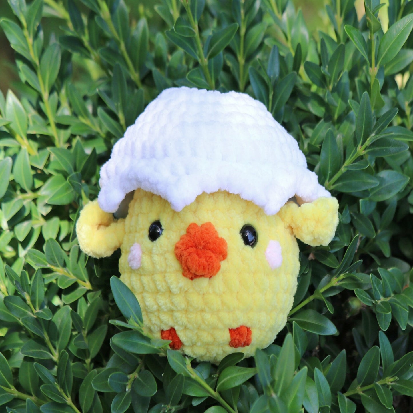 Crochet pattern No Sew Chicken, US standard terms, Skill level beginner