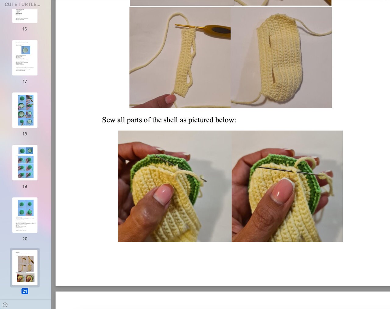 Sea Turtle CROCHET PATTERN, Crochet Turtle Amigurumi Pattern, Cute Sea Creature Stuffed Animal, Instant Digital Download PDF