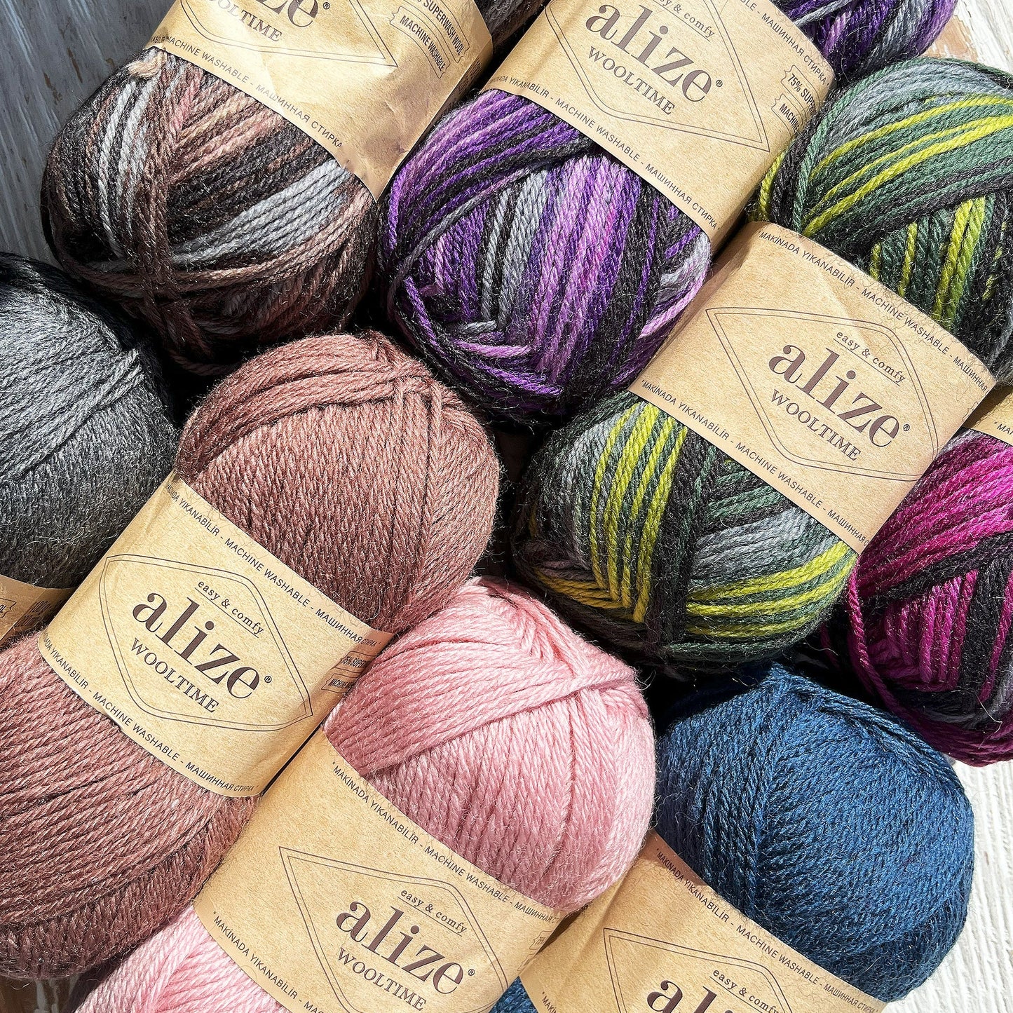 ALIZE WOOLTIME - Superwash Wool Yarn, Winter Yarn, Knitting Yarn, Crochet Yarn, Warm Yarn, Sock Yarn, Worsted Yarn, Soft Yarn