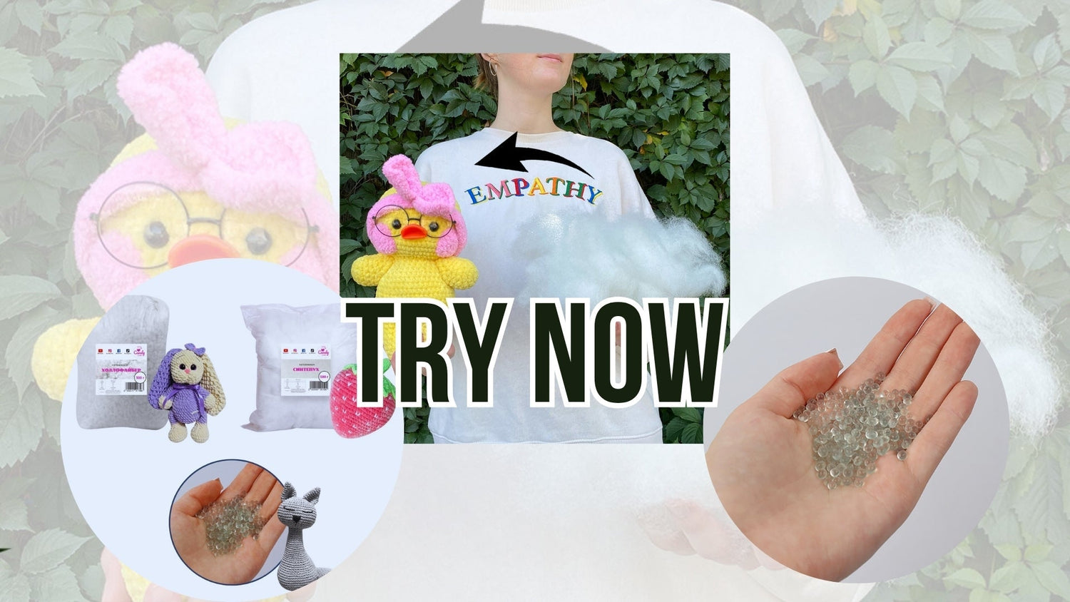 3-in-1 Filler Set (Hollowfiber, Polyfill, Weighting Beads)