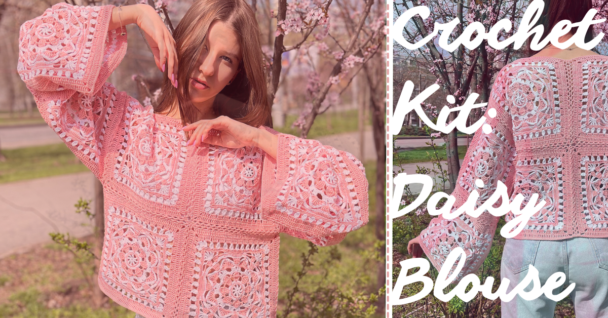 New Crochet Kit: Daisy Blouse now available
