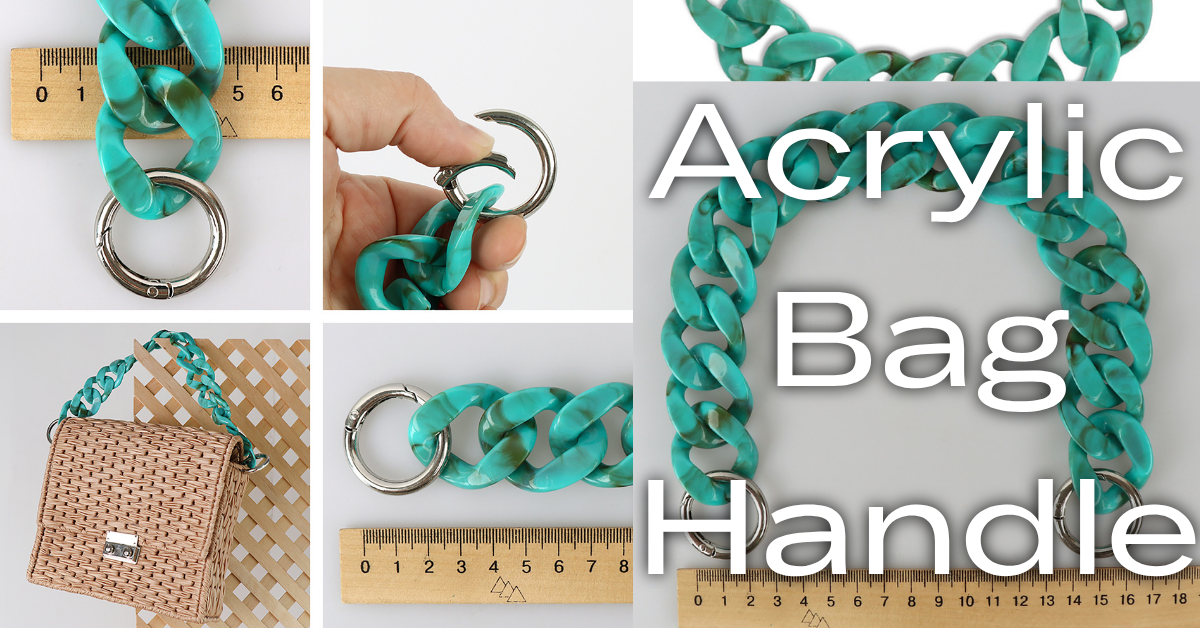 Now in Stock: Glossy Acrylic Bag Chains - Lightweight, stylish, functional