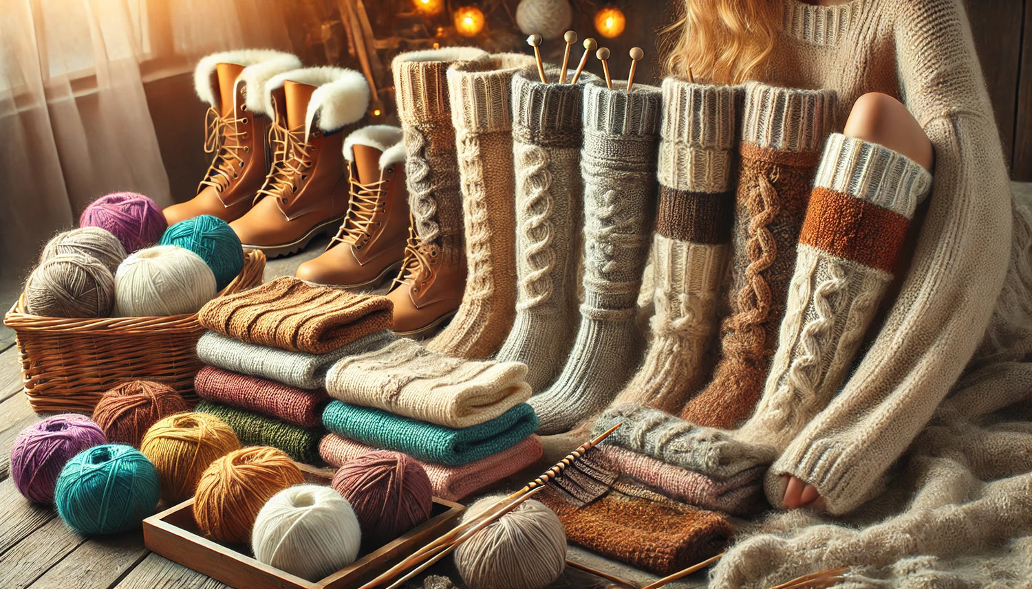 Knitted leg warmers. Models and methods of knitting.