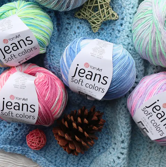 YarnArt Jeans Soft Colors. Yarn review and comparison with YarnArt Jeans