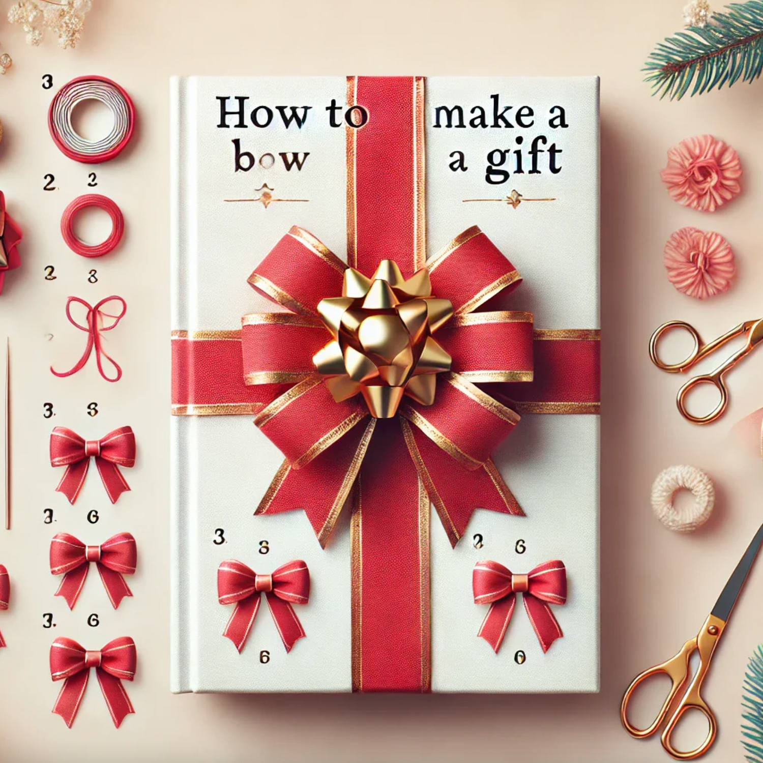 How to make a bow for a gift