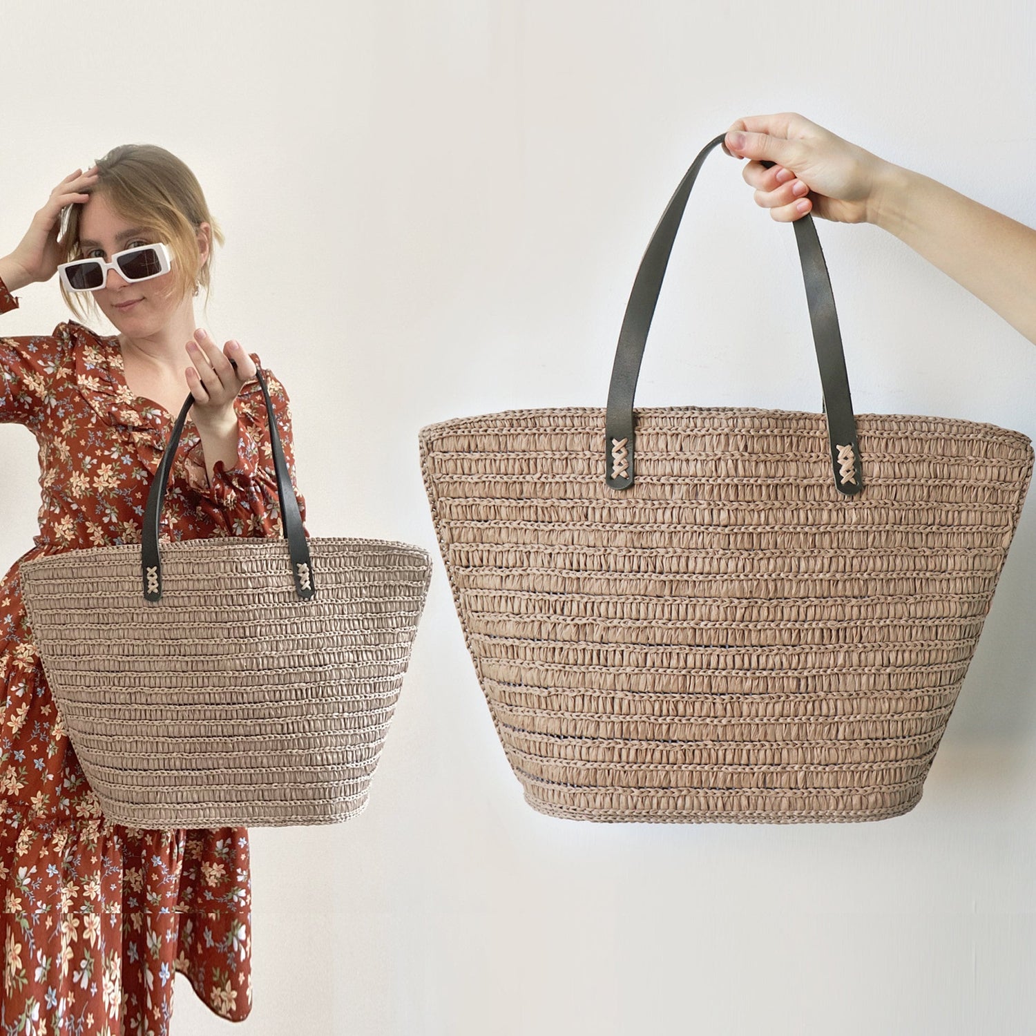 How to Sew Handles onto a Crocheted Bag