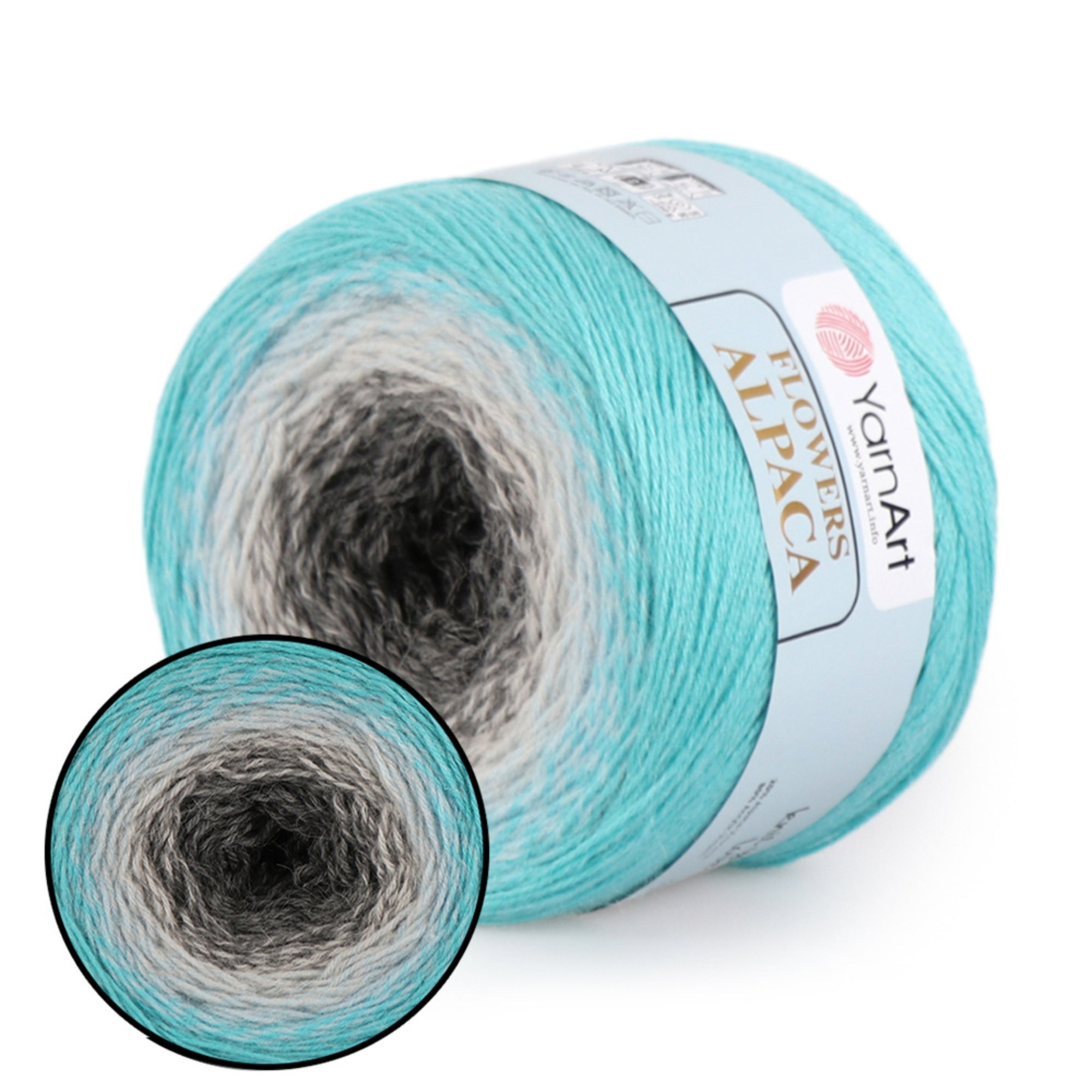 YarnArt Flowers Alpaca, 32 solors, 8.8 oz / 1028 yds